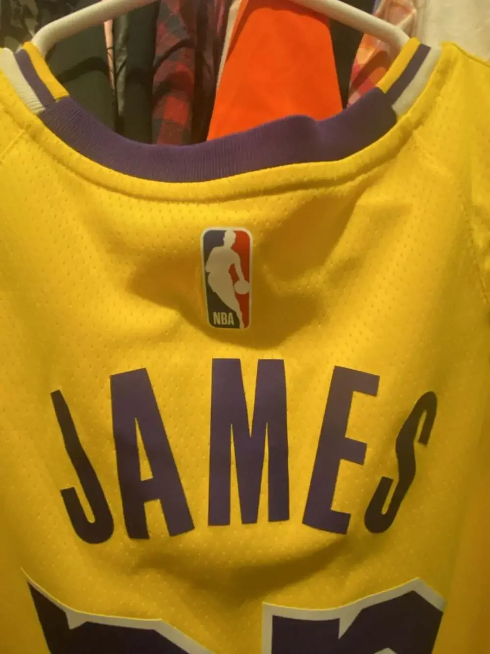 Nike Los Angeles Lakers LeBron James #23 Swingman Jersey